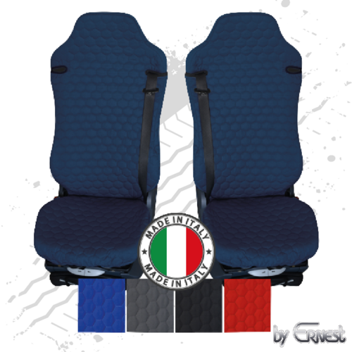 Pair Of The Best Professional Premium Universal Quilted Cotton Turbo X-Type Seat Covers - Choice Of Colours