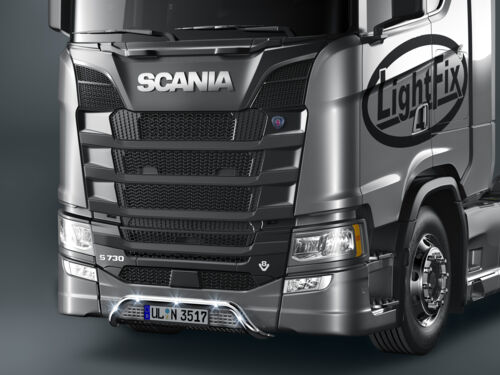 LightFix Scania Next Gen S/R/G/P Front Liner "Targa" Stainless Steel - Polished