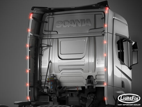 LightFix Scania Next Gen R Highline Cab Liner Stainless Steel - Polished
