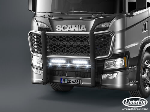 LightFix Scania Next Gen G/P Front Protect "Nordic" Stainless Steel - Polished