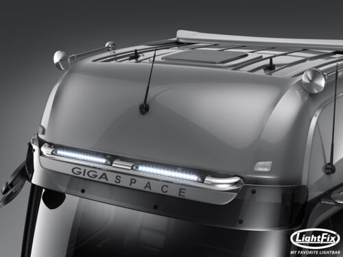 LightFix Mercedes Actros Big/GigaSpace Sky Light Slim Stainless Steel - Polished