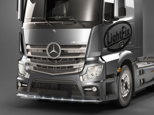LightFix Mercedes Actros Classic/StreamSpace 2300mm Front Liner "N" Stainless Steel - Polished