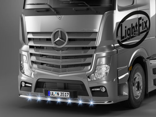 LightFix Mercedes Actros/Arocs Big/Giga/StreamSpace 2500mm Front Liner "N" Stainless Steel - Polished