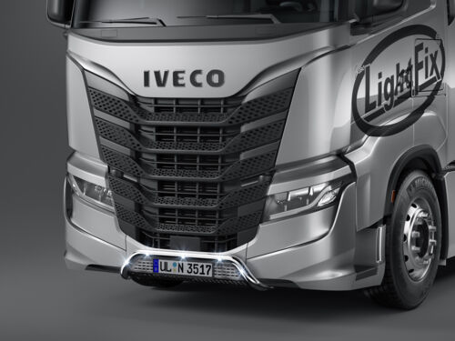 LightFix Iveco S-Way Active Space Front Liner "Targa" Stainless Steel - Polished