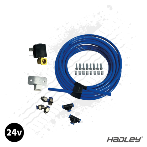 Hadley Airhorn Fitting Kit with 24v Solenoid Valve