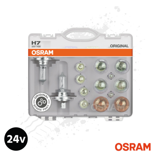Osram 24 Volt H7 Spare Lamps Box For Trucks