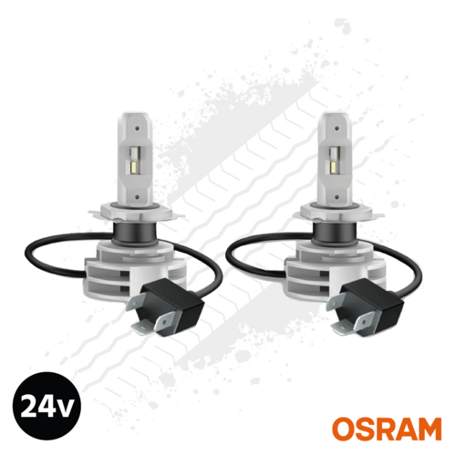 Osram 24 Volt H4 Retrofit LEDriving HL Headlight Bulbs Cool White - Pair