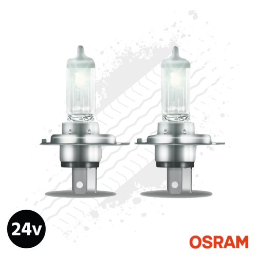 Osram 24 Volt H4 75/70 Watt Truckstar Pro Headlight Bulb 1900/1200lm - Pair