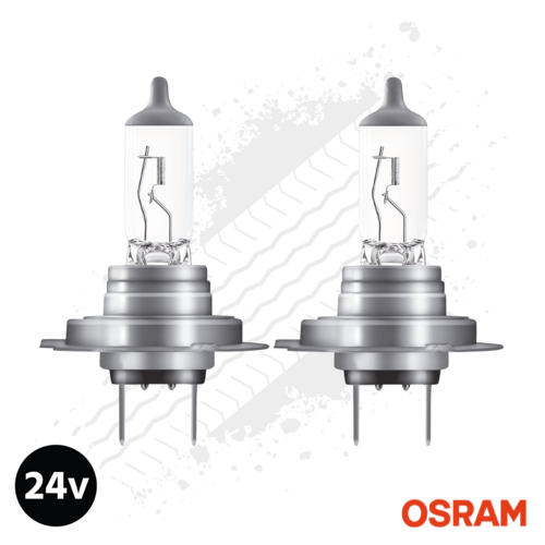 Osram 24 Volt H7 Px26D 70 Watt Truckstar Pro Headlight Bulb 1750lm - Pair