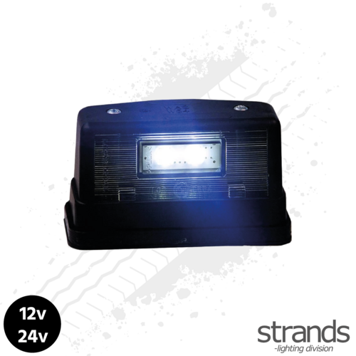 LED Number Plate / Position Light Black 12-24V