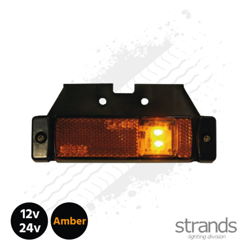 Strands LED Side Marker with Reflector - Amber