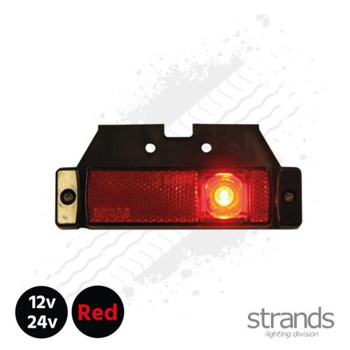 Strands LED Side Marker with Reflector - Red