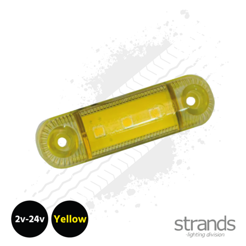 Yellow Front Position Light 3 LED Lamp