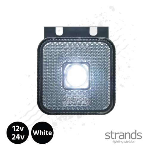 Square Side Marker / Position Lamp LED (White)