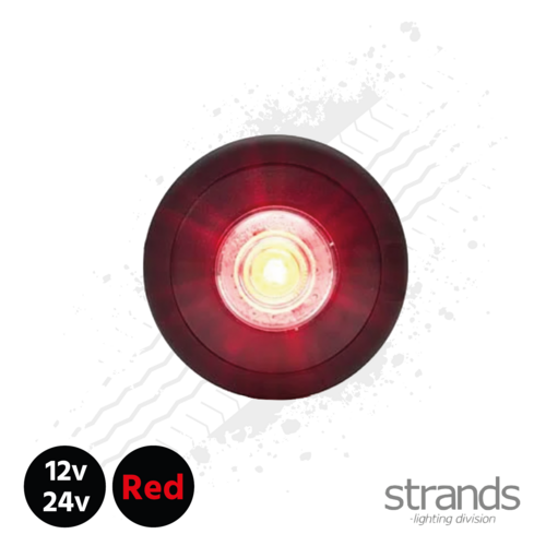 60.6mm Round Side Marker / Position Lamp LED (Red)