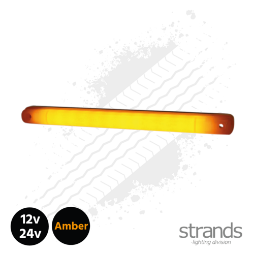 Strands Amber LED Strip Light 12/24v E-Marked