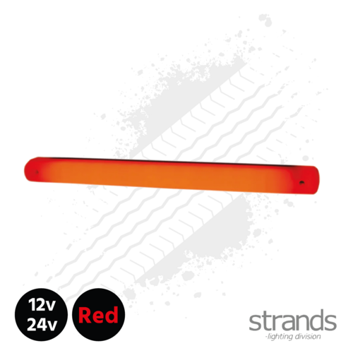 Strands Red LED Strip Light 12/24v E-Marked