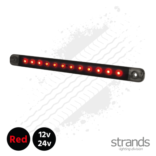 Strands Dark Knight - Slim Position Strip Light, Red