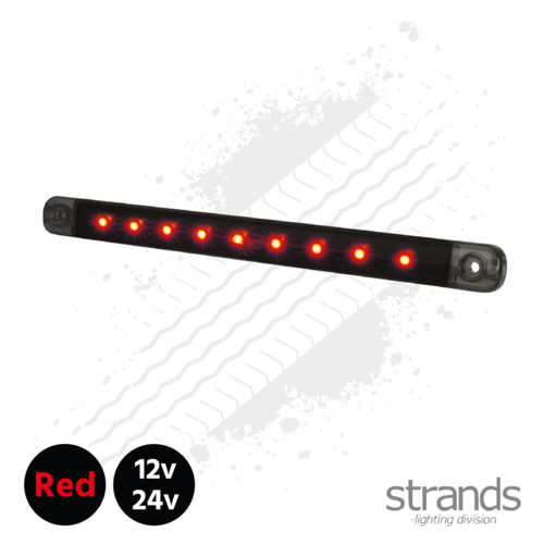 Strands Dark Knight - Slim Position Brake Light LED, Red