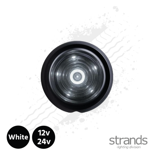Strands Dark Knight Viking LED Position Light (White) 12/24v