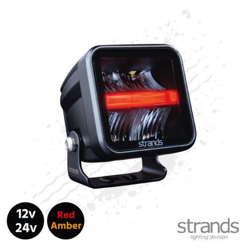 Strands SIBERIA Red Panda Qube Worklight (LED) 12/24v, Amber / Red Side Light