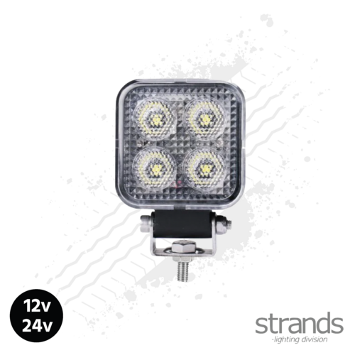 Strands Unity 24 Watt LED Super Bright Square Work Light 12/24 Volts
