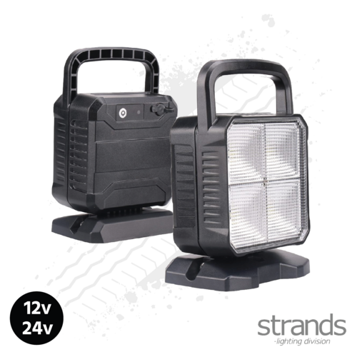 Handy, SuperBright Rechargeable, Magnetic Work Light. Portable Lamp 12/24v by Strands