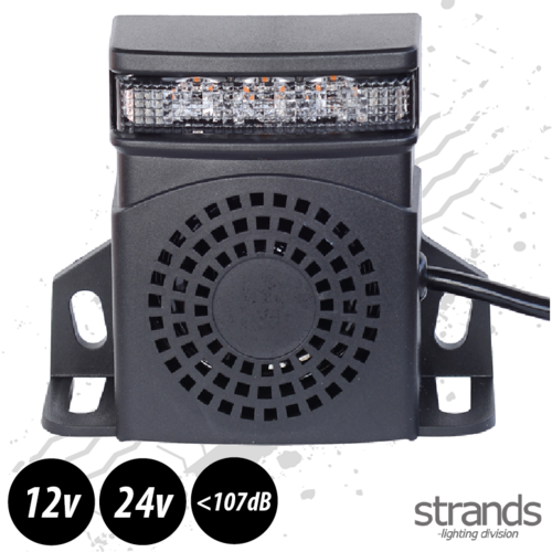 Strands Reverse Alarm With Amber LED Warning Light 92-107dB