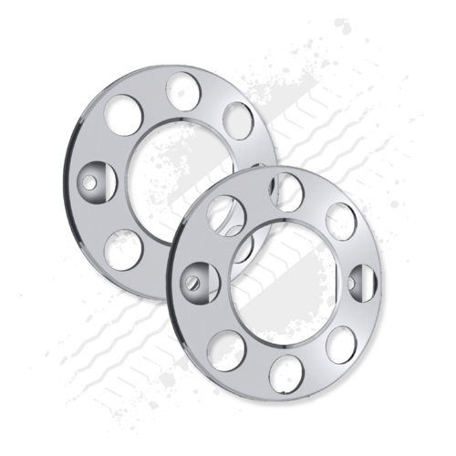 8 Stud, 275mm PCD, Open Donut Rings Nut Covers - 19.5" Wheel Trim (Pair) (5952)