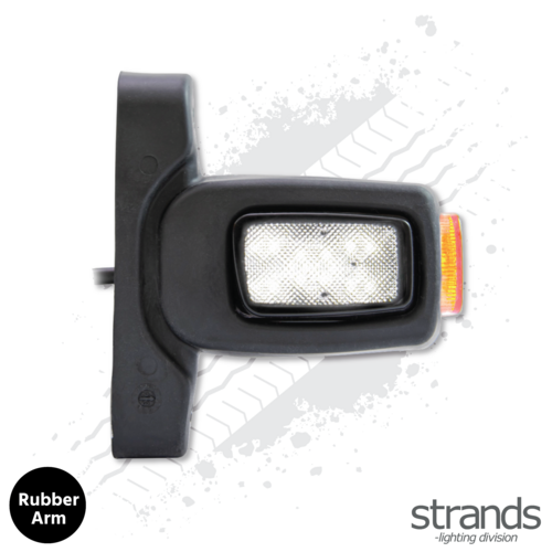 Strands Freedom Side Marker Light Guide, Rubber Arm Small Left