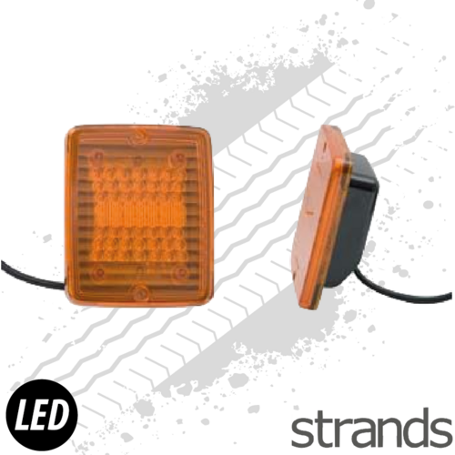 Strands LED Block Amber Lamp - Indicator