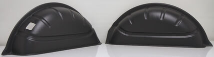 VW Transporter T5 / 2010-2015 / T6, L2 - High Impact ABS Mudguard Covers (Pair)