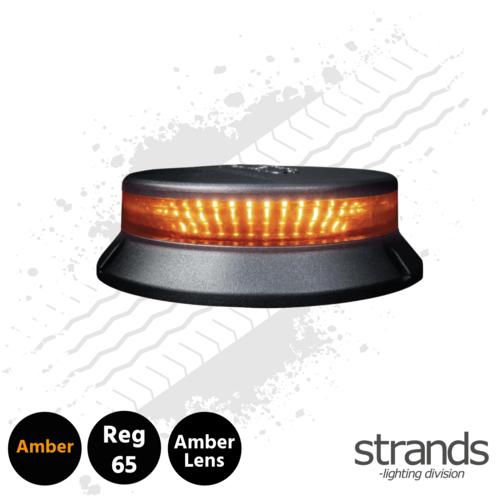 Strands Amber Lens, Cruise Light Beacon Warning Light LED - Surface Mount