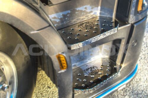 Stainless Steel Mirrored Cabin Step Covers Suitable For Scania S Series - 8 Piece