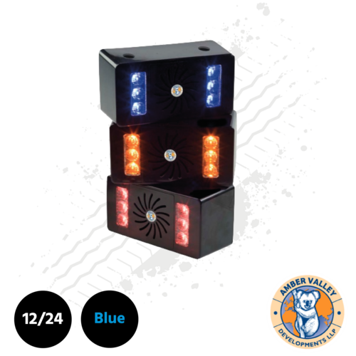 Amber Valley 2 Pod Blue LED Heavy Duty Alarmalight