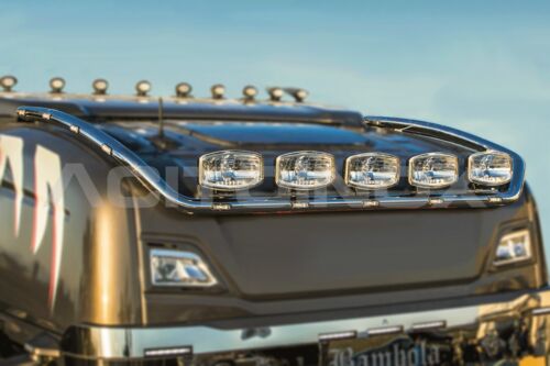 Stainless Steel Mirrored Roof Light Bar Suitable For Scania S Series - Medium Version