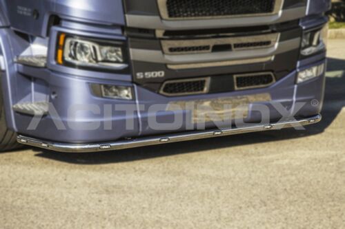 Stainless Steel Mirrored Big Bumper Bar Includes Fitting Kit Suitable For Scania S Series