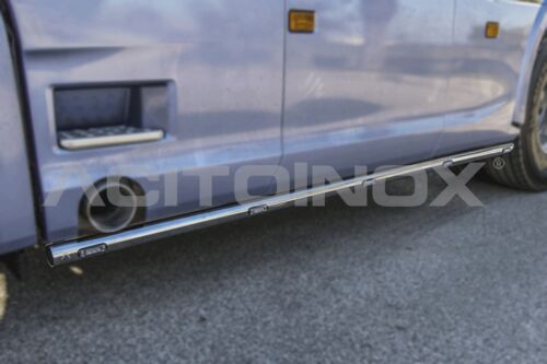 Stainless Steel Mirrored Side Bar Includes Fitting Bracket Suitable For Scania S Series - Left Side