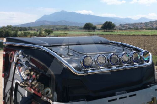 Stainless Steel Mirrored Roof Light Bar Suitable For Scania S Series - Extra Long Version