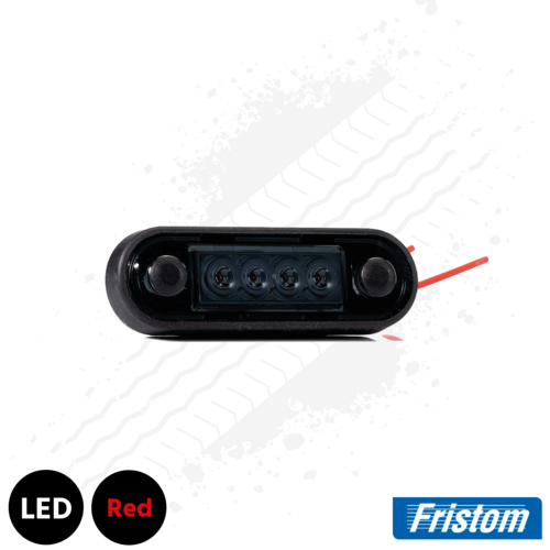 Fristom Fast Fit LED Marker Light, Dark - Red
