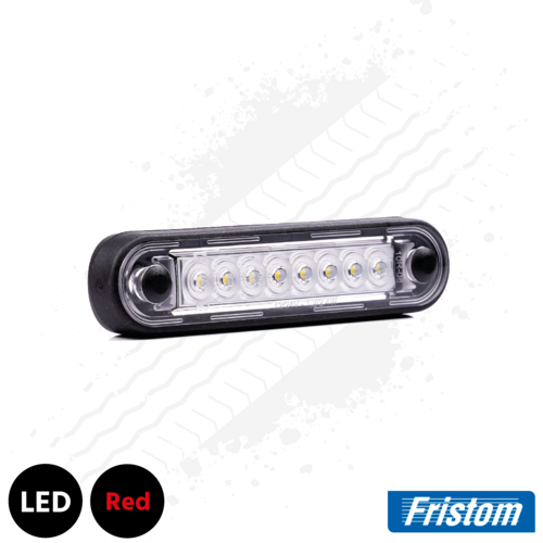 Fristom Fast Fit LED Marker Light, 120mm Long, Red