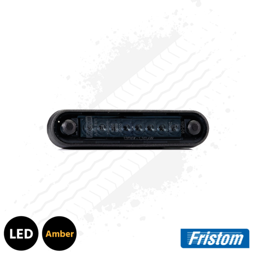 Fristom Fast Fit LED Marker Light, 120mm Long, Dark - Amber
