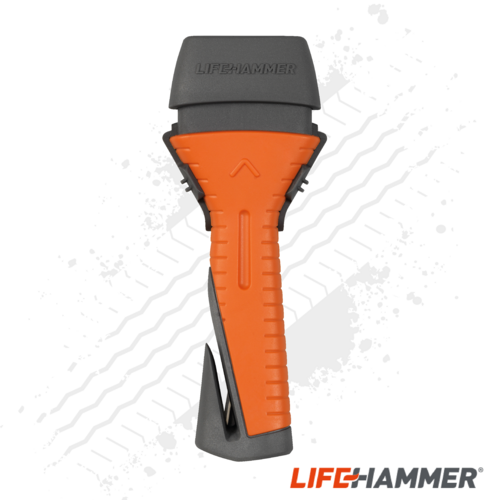 LifeHammer Safety Hammer Evolution with Pro Adapter (Orange)