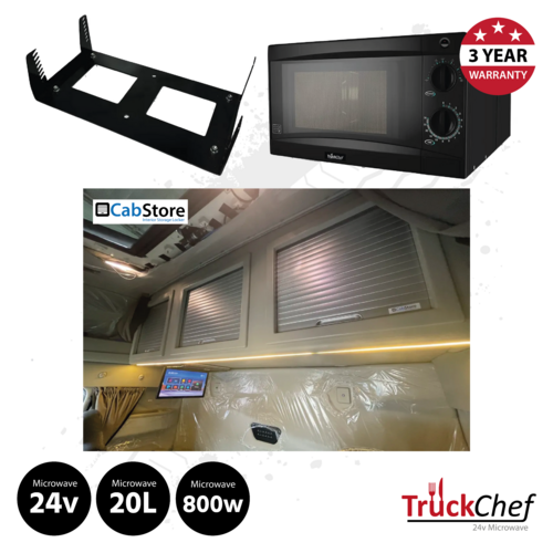 TruckChef Microwave and CabStore Rear Locker To Suit Iveco S-Way High Roof (AS) Cab