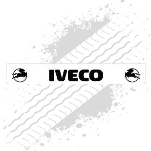 Iveco White/Black Trailer Mudflap