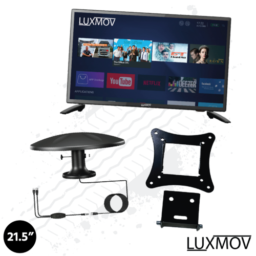LUXMOV In Cab LED Television Kit. TV/Aerial/Bracket. Perfect for Trucks, Vans, Coaches and Motorhomes.
