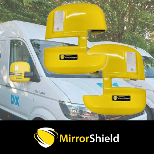 MAN TGE / VW Crafter (Single Arm) 2017 on MirrorShield - Super Strong Mirror Guard / Protector (Pair)