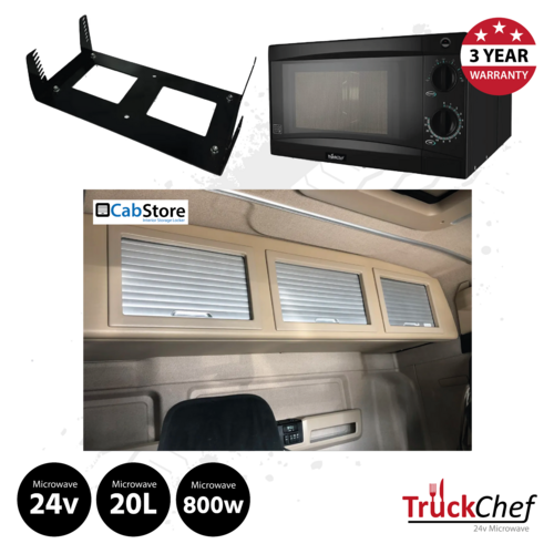 TruckChef Microwave and CabStore Rear Locker To Suit MAN TG3 TGX GM Cab
