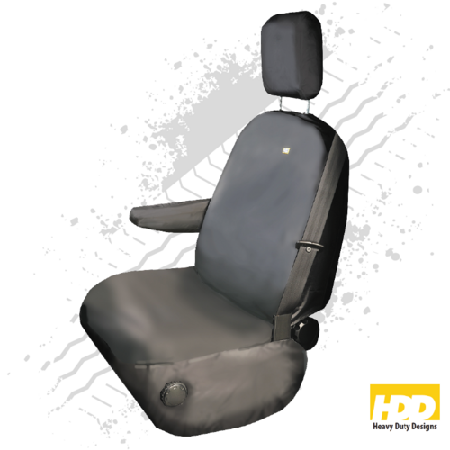 Heavy Duty Ford Transit Single Passenger Seat Cover (2013 +) - 3 Piece Set Airbag Compatible