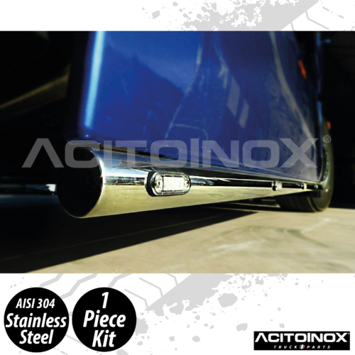 Iveco S-Way Right Side Skirt 60mm Bar In Stainless Steel (AISI 304)
